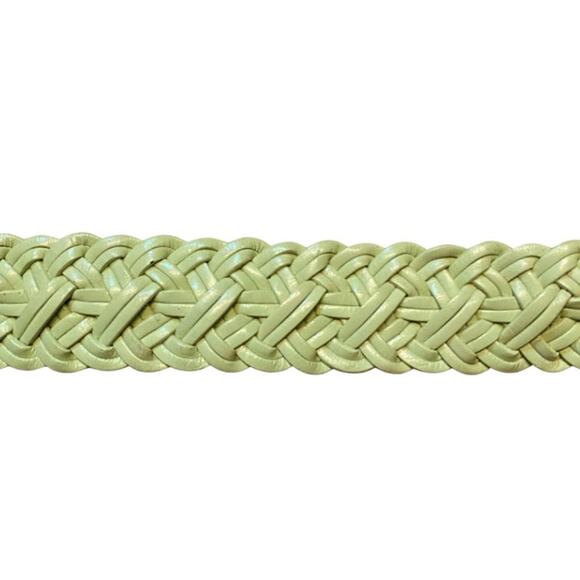 Light Green Vintage Talbots Woven Leather Belt (XS/S) - Picture 6 of 9